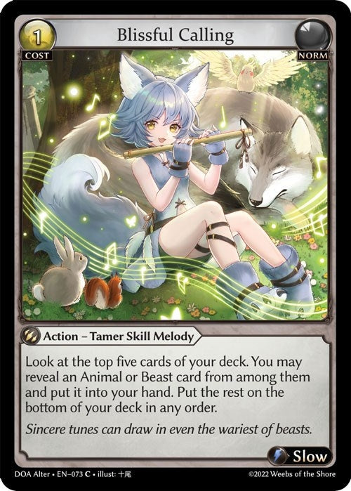 Image for Blissful Calling (073) (Dawn of Ashes Alter Edition) - Grand Archive TCG