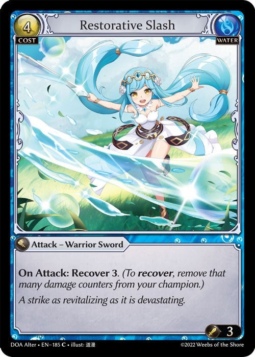 Image for Restorative Slash (185) (Dawn of Ashes Alter Edition) - Grand Archive TCG