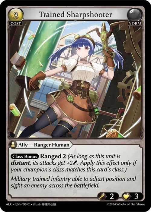 Image for Trained Sharpshooter (090) (Alchemical Revolution) - Grand Archive TCG