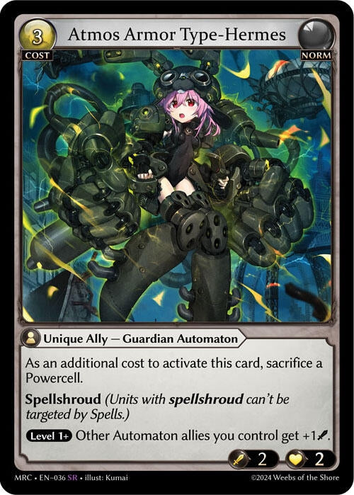 Image for Atmos Armor Type-Hermes (036) (Mercurial Heart) - Grand Archive TCG