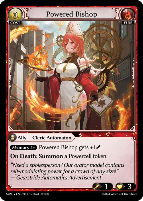 Image for Powered Bishop (092) (Mercurial Heart) - Grand Archive TCG