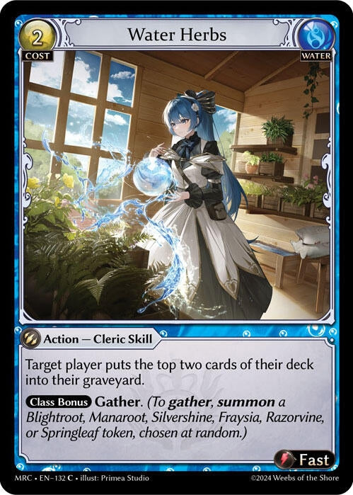 Image for Water Herbs (132) (Mercurial Heart) - Grand Archive TCG