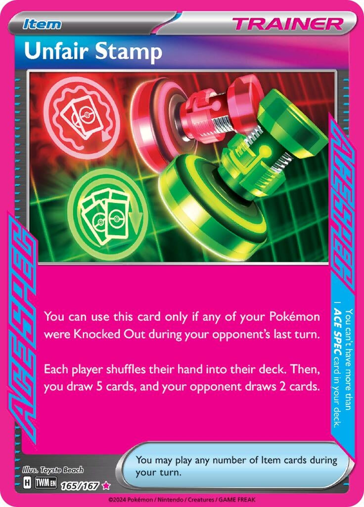 Unfair Stamp (165/167) (SV06: Twilight Masquerade) (TWM)