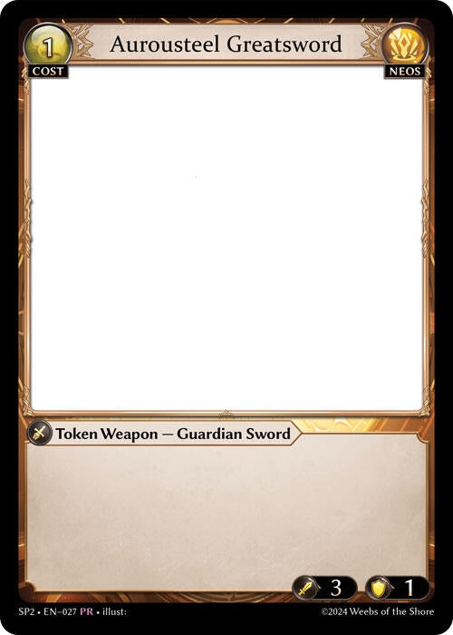 Image for Aurousteel Greatsword (027) (Supporter Pack 2) - Grand Archive TCG