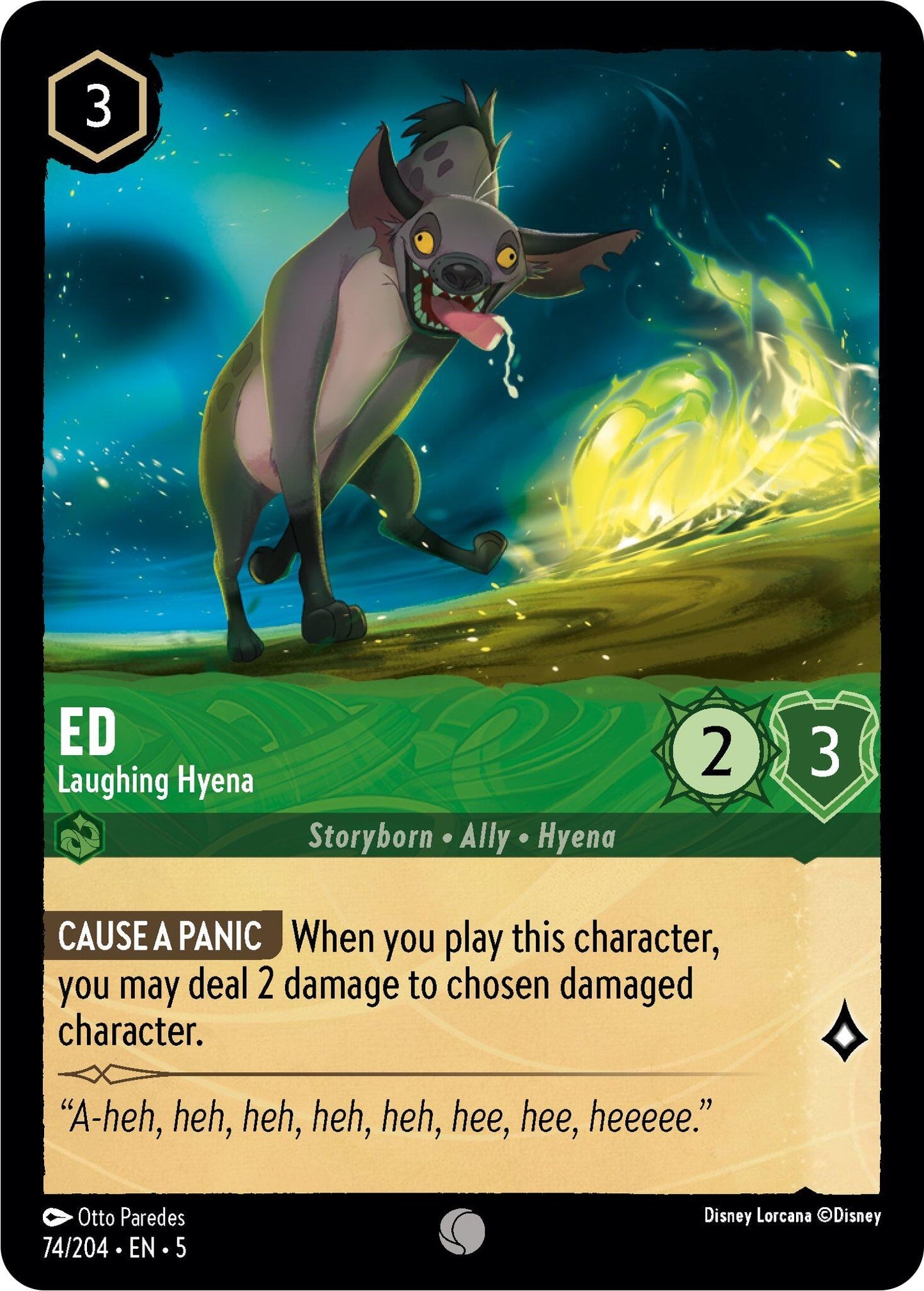 Image for Ed - Laughing Hyena (74/204) (Shimmering Skies) (5) - Disney Lorcana