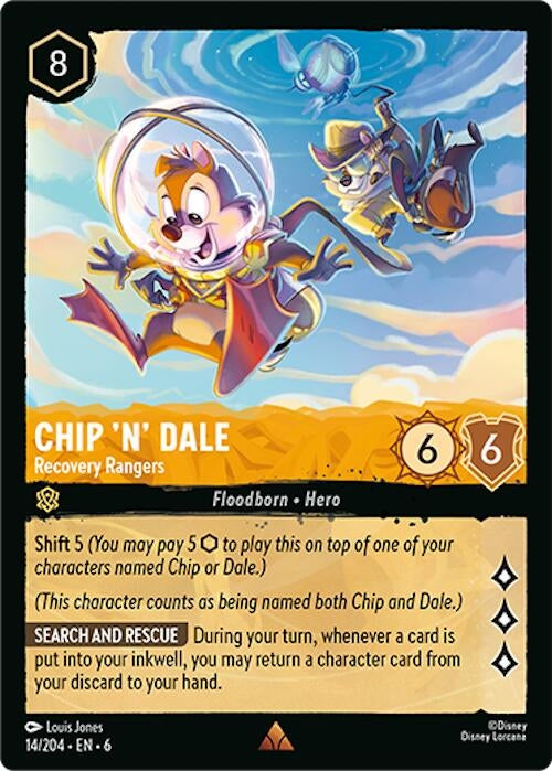 Image for Chip 'n' Dale - Recovery Rangers (14/204) (Azurite Sea) - Disney Lorcana