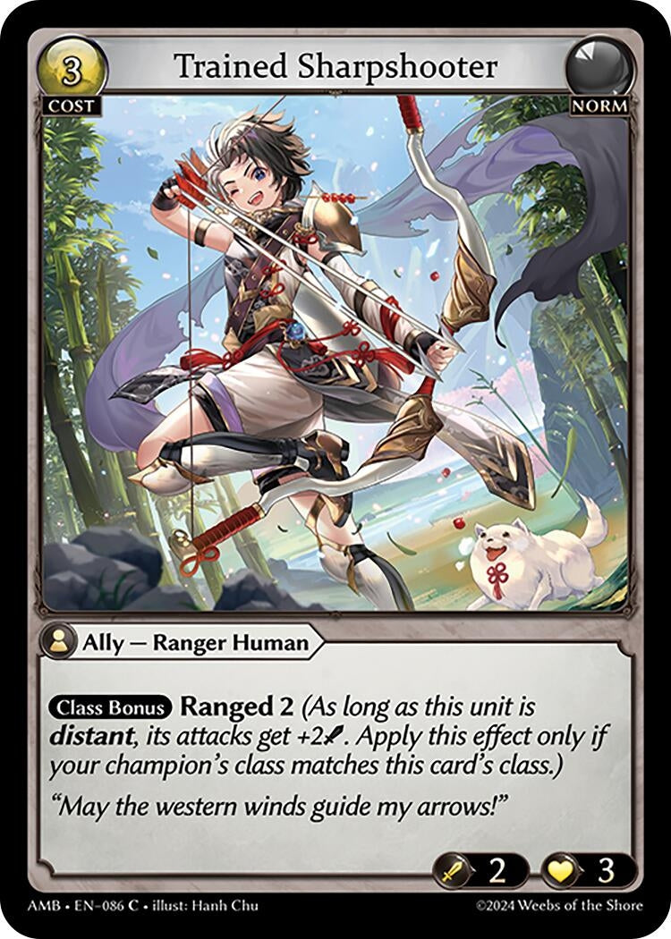 Image for Trained Sharpshooter (086) (Mortal Ambition) - Grand Archive TCG