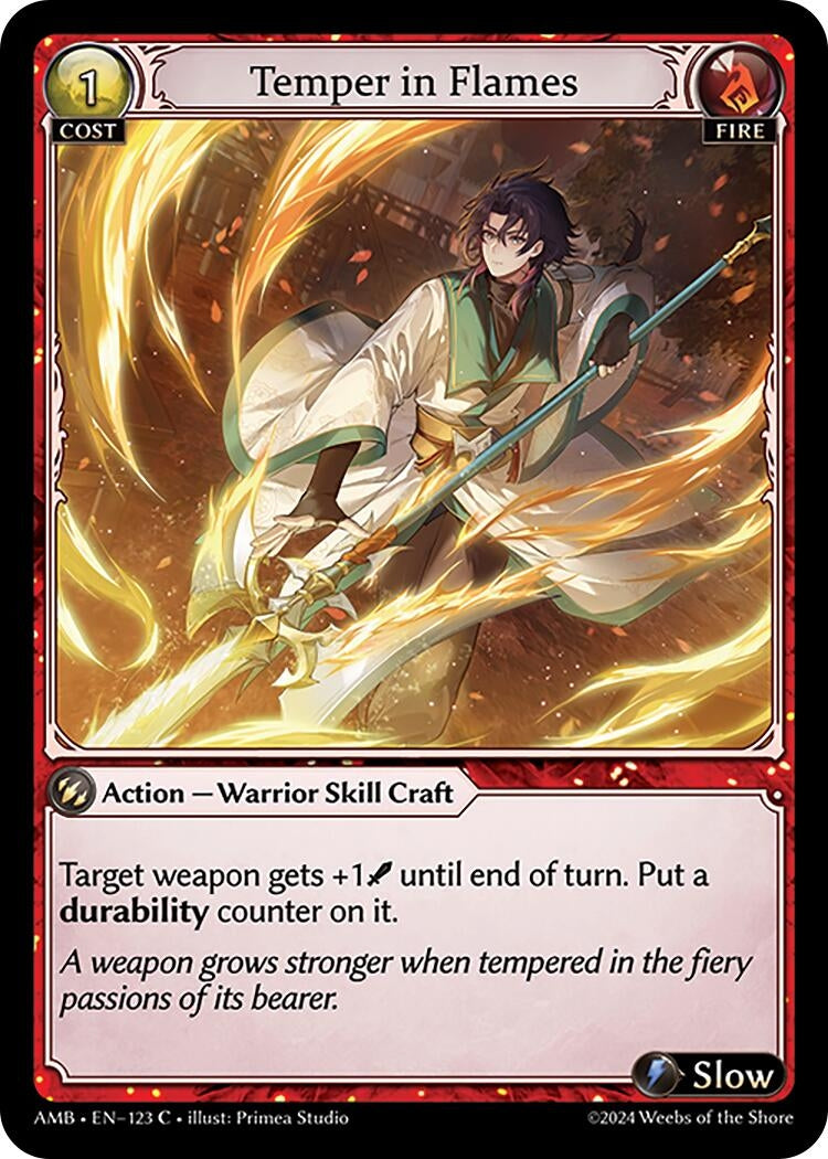 Image for Temper in Flames (123) (Mortal Ambition) - Grand Archive TCG