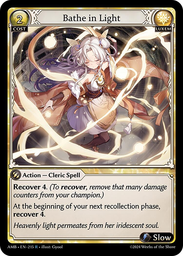 Image for Bathe in Light (215) (Mortal Ambition) - Grand Archive TCG