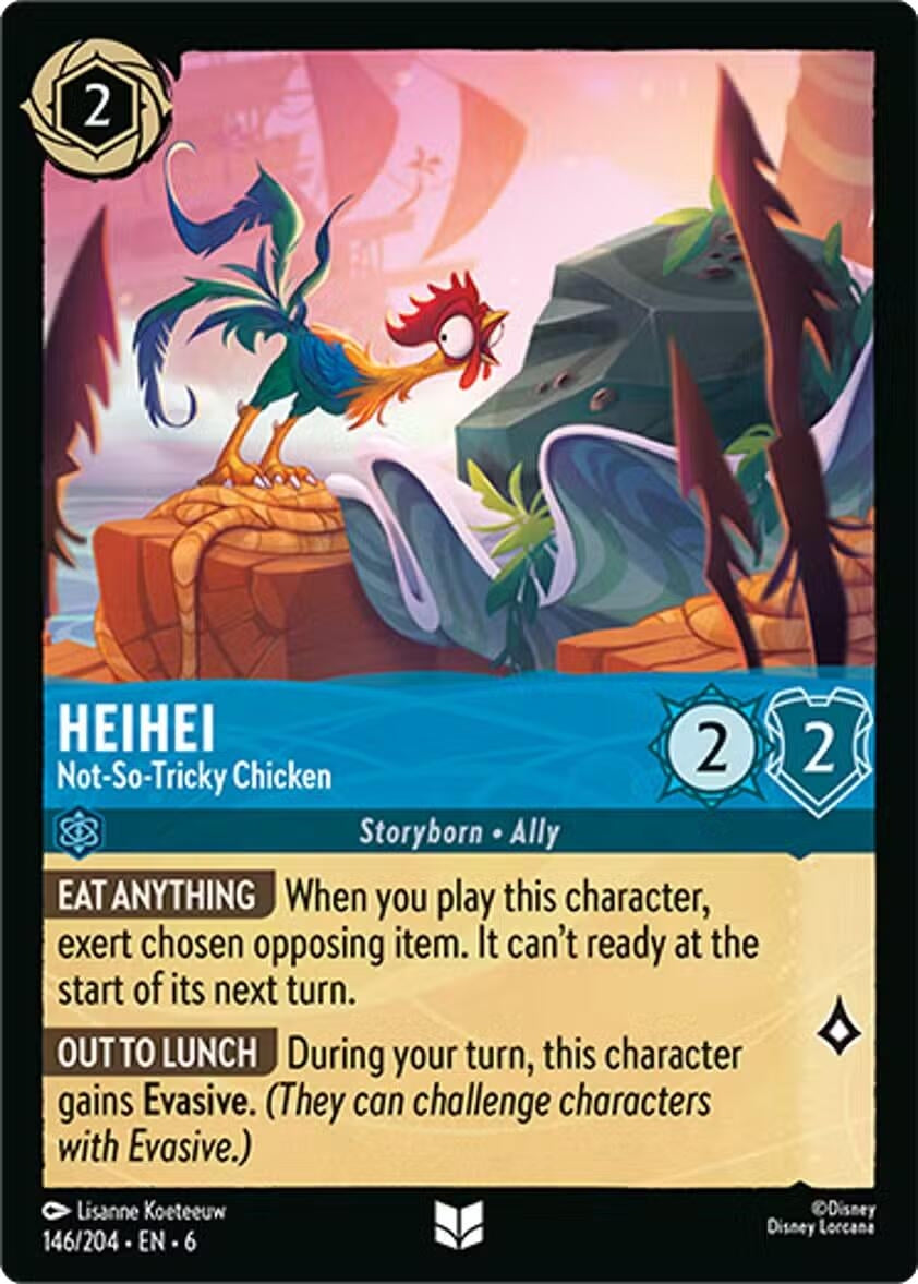 Image for HeiHei - Not-So-Tricky Chicken (146/204) (Azurite Sea) - Disney Lorcana
