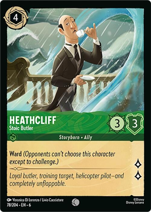 Image for Heathcliff - Stoic Butler (78/204) (Azurite Sea) - Disney Lorcana