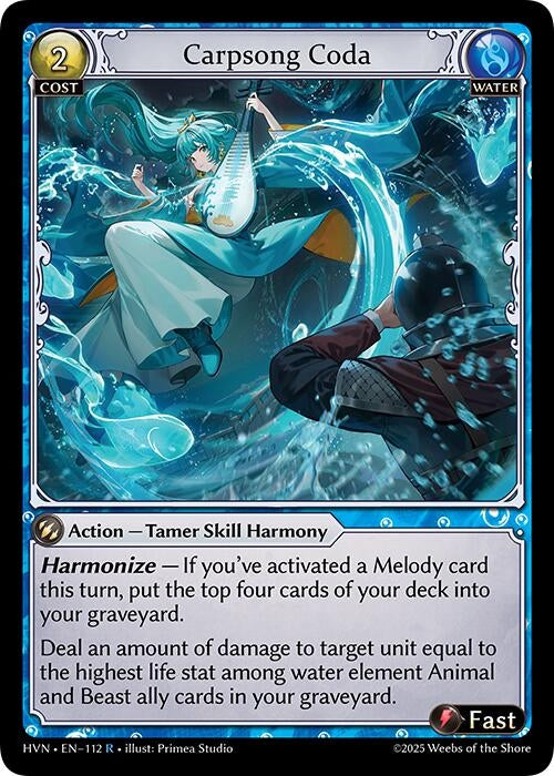 Image for Carpsong Coda (112) (Abyssal Heaven) - Grand Archive TCG
