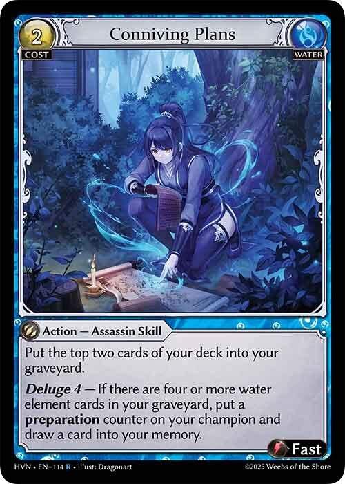 Image for Conniving Plans (114) (Abyssal Heaven) - Grand Archive TCG