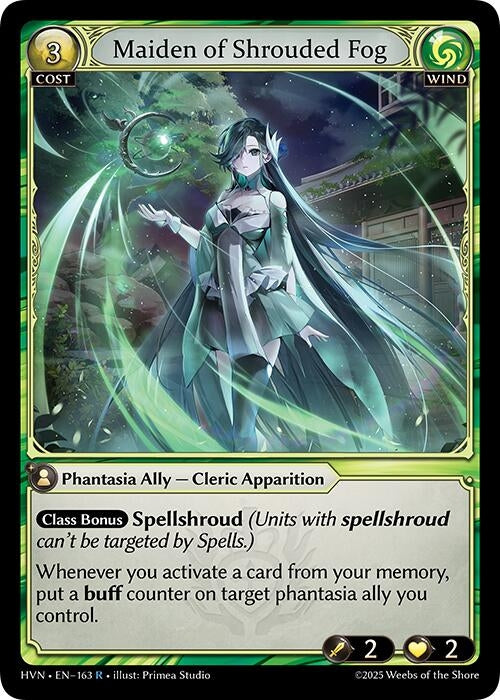 Image for Maiden of Shrouded Fog (163) (Abyssal Heaven) - Grand Archive TCG