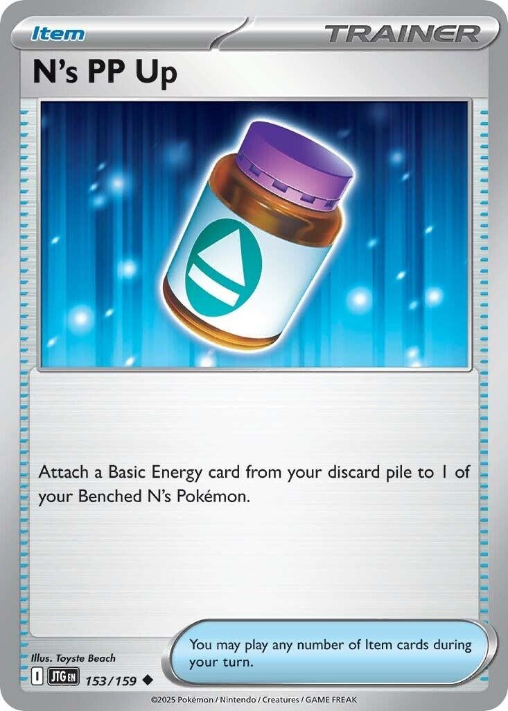 Image for N's PP Up (153/159) (SV09: Journey Together) - Pokemon