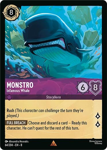 Image for Monstro - Infamous Whale (64/204) (Reign of Jafar) - Disney Lorcana