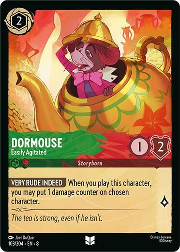 Image for Dormouse - Easily Agitated (103/204) (Reign of Jafar) - Disney Lorcana
