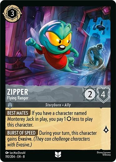 Image for Zipper - Flying Ranger (192/204) (Reign of Jafar) - Disney Lorcana