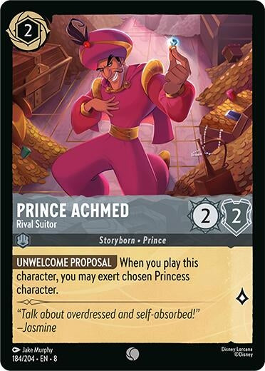 Image for Prince Achmed - Rival Suitor (184/204) (Reign of Jafar) - Disney Lorcana