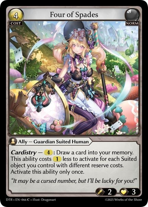 Image for Four of Spades (066) (Distorted Reflections) - Grand Archive TCG