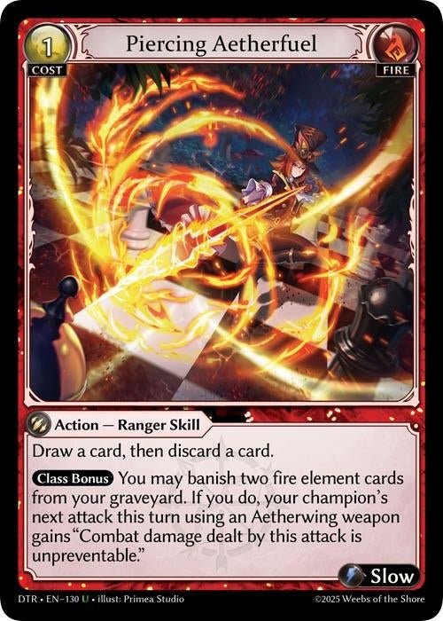 Image for Piercing Aetherfuel (130) (Distorted Reflections) - Grand Archive TCG