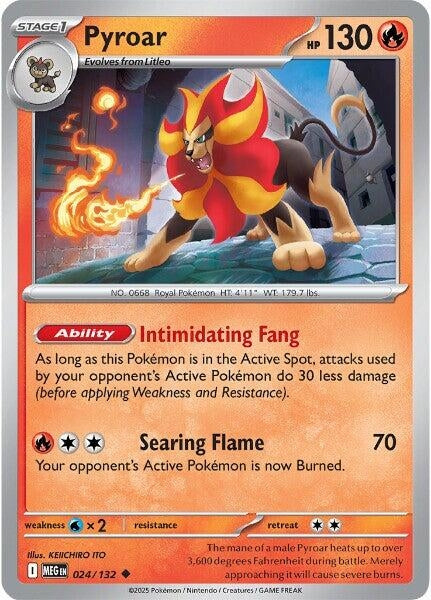 Pyroar (024/132) (ME01: Mega Evolution)