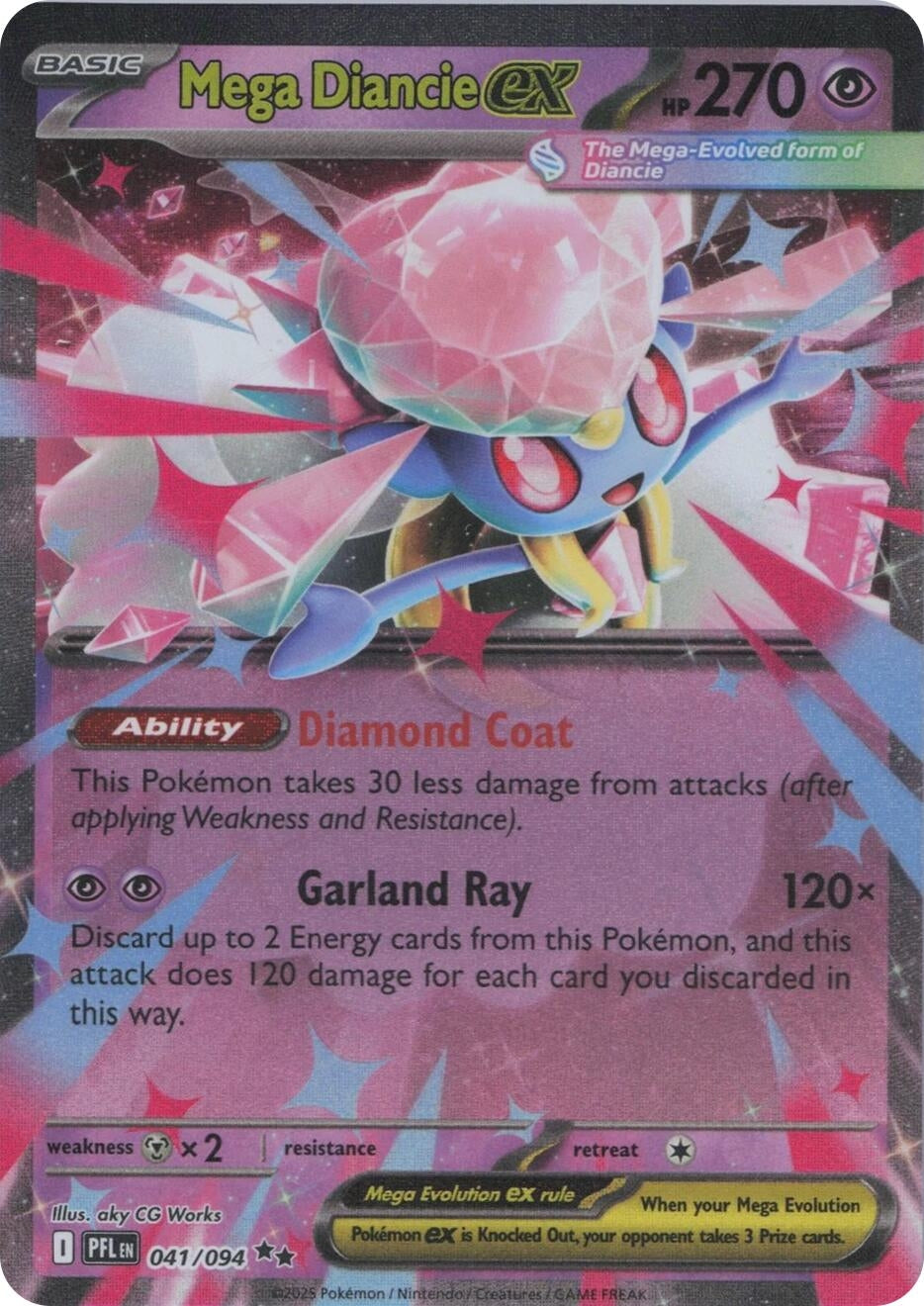 Mega Diancie ex (041/094) (ME02: Phantasmal Flames) (PFL)