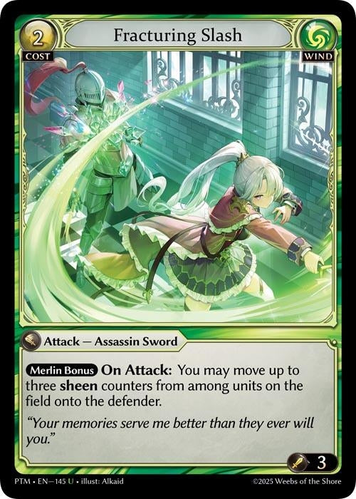Image for Fracturing Slash (145) (Phantom Monarchs) - Grand Archive TCG