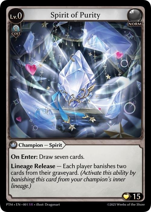 Image for Spirit of Purity (001) (Phantom Monarchs) - Grand Archive TCG
