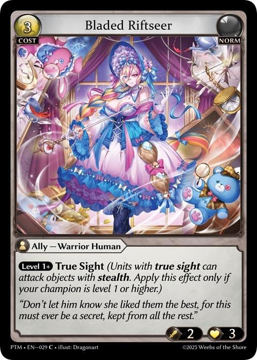 Image for Bladed Riftseer (Curio Foil) (029) (Phantom Monarchs) - Grand Archive TCG
