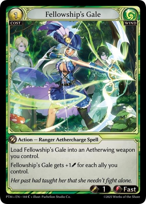 Image for Fellowship's Gale (Curio Foil) (144) (Phantom Monarchs) - Grand Archive TCG