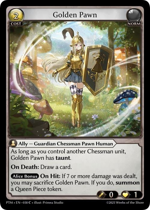 Image for Golden Pawn (Curio Foil) (038) (Phantom Monarchs) - Grand Archive TCG