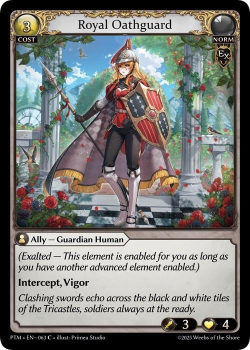 Image for Royal Oathguard (Curio Foil) (063) (Phantom Monarchs) - Grand Archive TCG