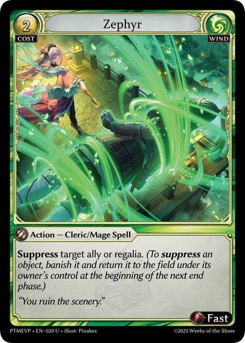 Image for Zephyr (020) (Phantom Monarchs Event Pack) - Grand Archive TCG