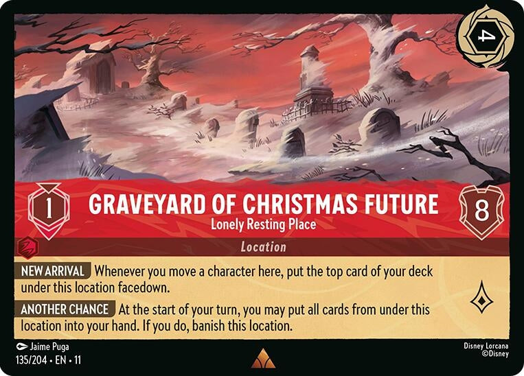 Image for Graveyard of Christmas Future - Lonely Resting Place (135/204) (Winterspell) - Disney Lorcana
