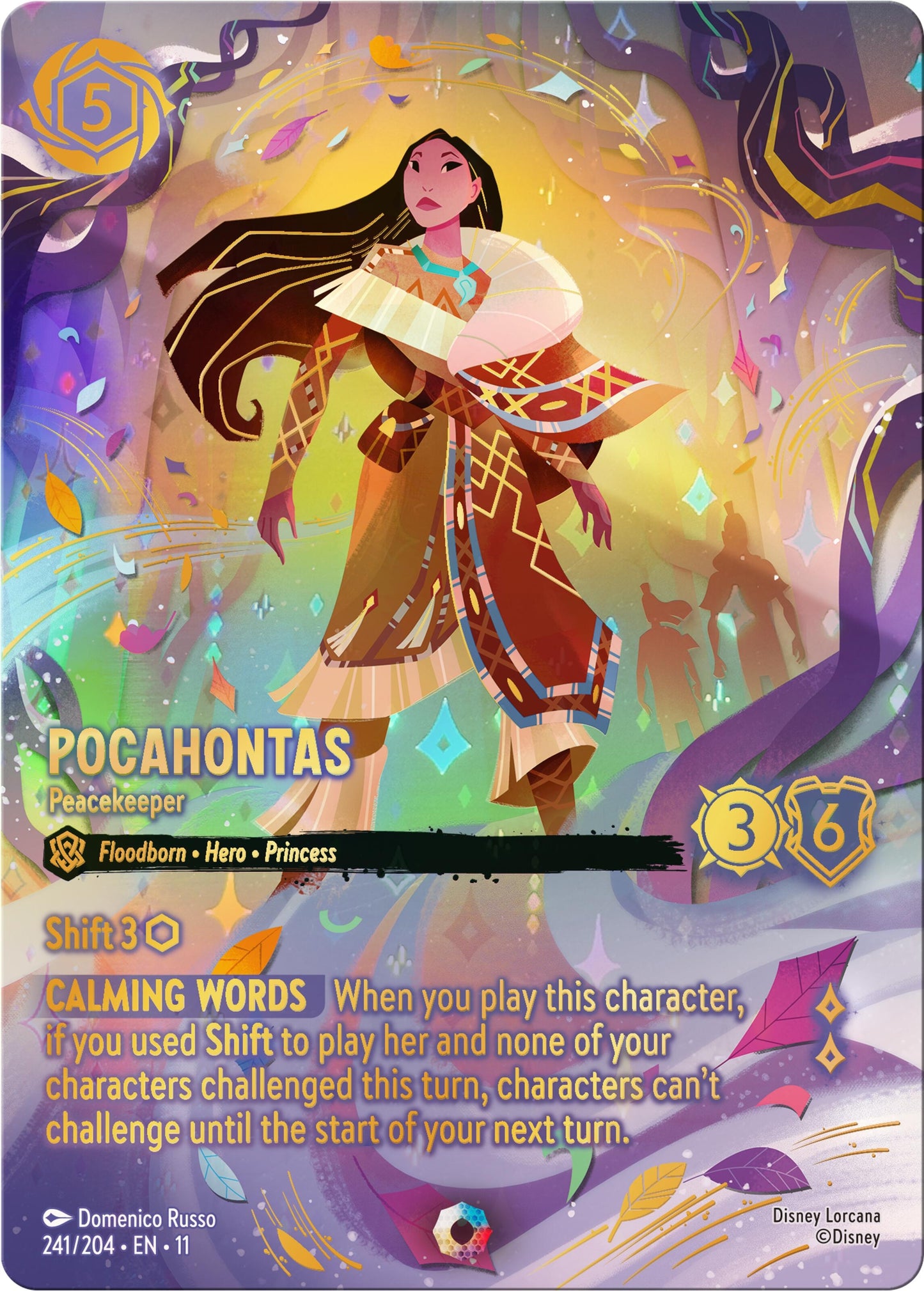 Image for Pocahontas - Peacekeeper (Iconic) (241/204) (Winterspell) - Disney Lorcana