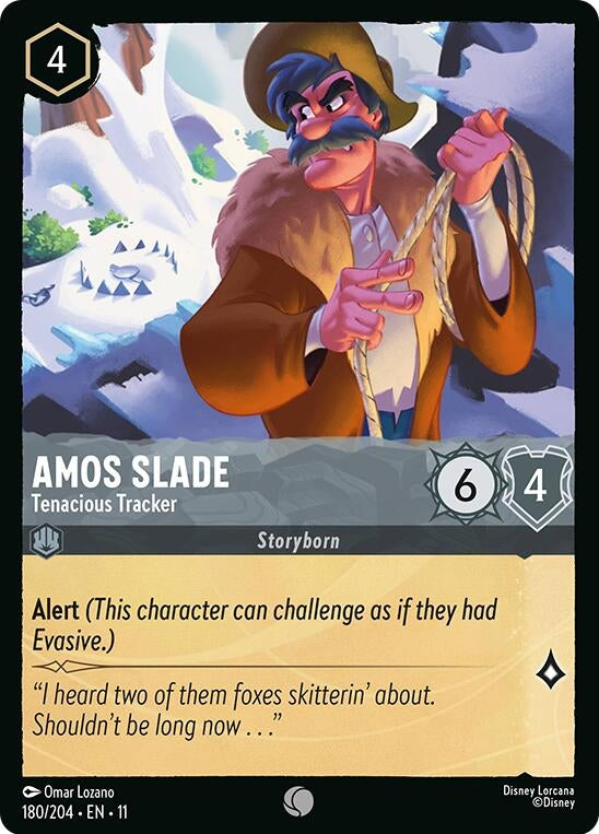 Image for Amos Slade - Tenacious Tracker (180/204) (Winterspell) - Disney Lorcana