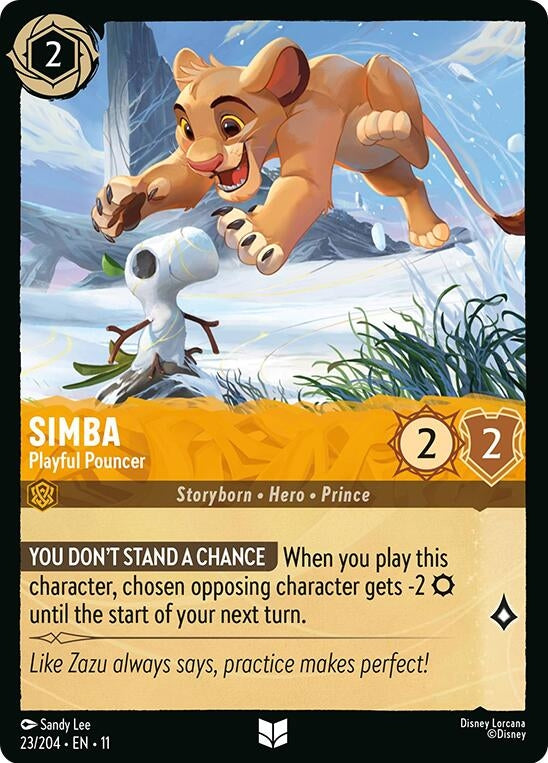 Image for Simba - Playful Pouncer (23/204) (Winterspell) - Disney Lorcana
