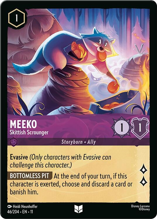 Image for Meeko - Skittish Scrounger (46/204) (Winterspell) - Disney Lorcana