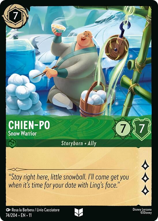 Image for Chien-Po - Snow Warrior (74/204) (Winterspell) - Disney Lorcana