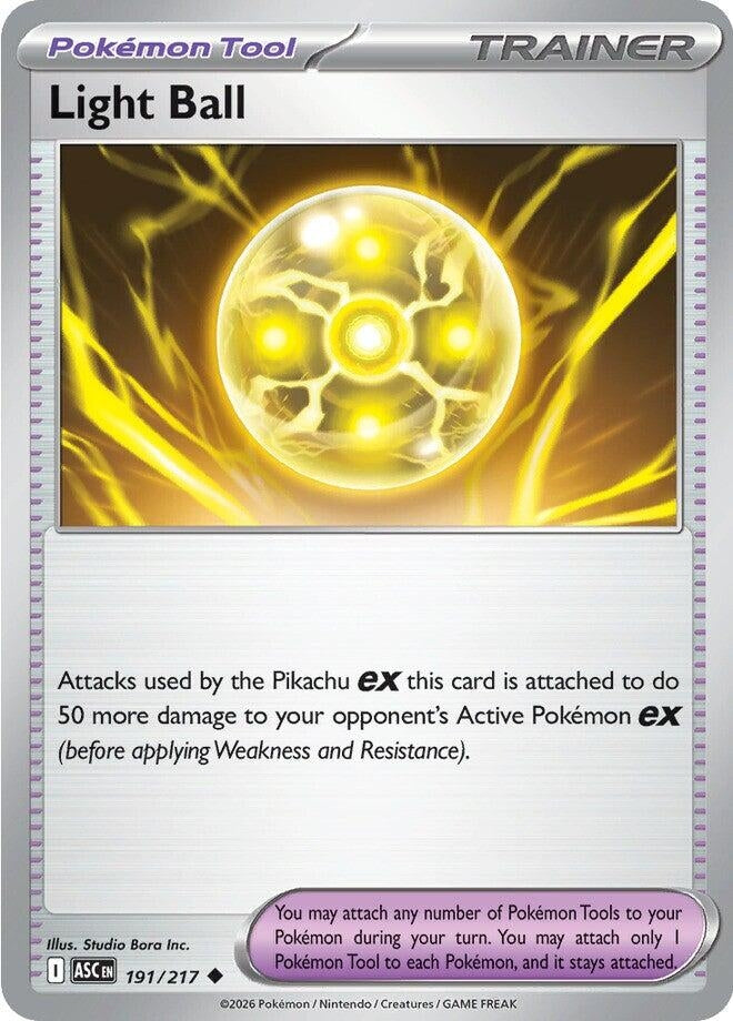 Image for Light Ball (191/217) (ME: Ascended Heroes) (ASC) - Pokemon