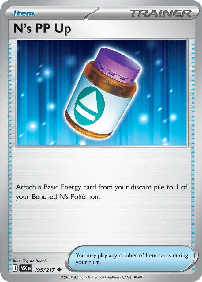 Image for N's PP Up (195/217) (ME: Ascended Heroes) (ASC) - Pokemon