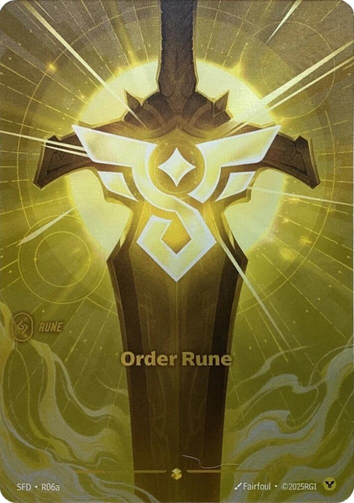 Image for Order Rune (R06a) (R06a) (Spiritforged) - Riftbound: League of Legends Trading Card Game