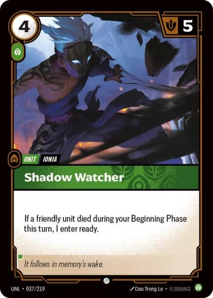 Image for Shadow Watcher (037/219) (Unleashed) - Riftbound: League of Legends Trading Card Game