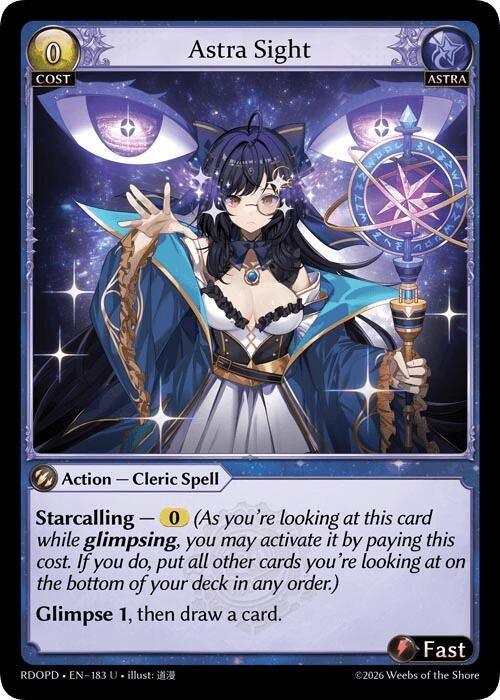 Image for Astra Sight (183) (Radiant Origins: Pantheon) - Grand Archive TCG
