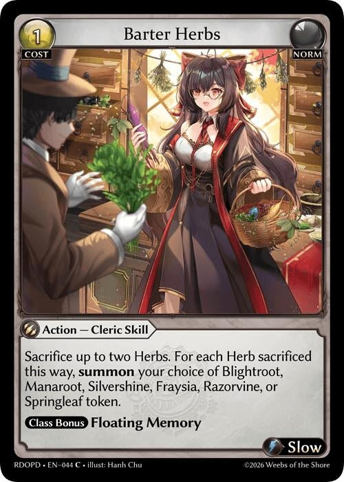 Image for Barter Herbs (044) (Radiant Origins: Pantheon) - Grand Archive TCG