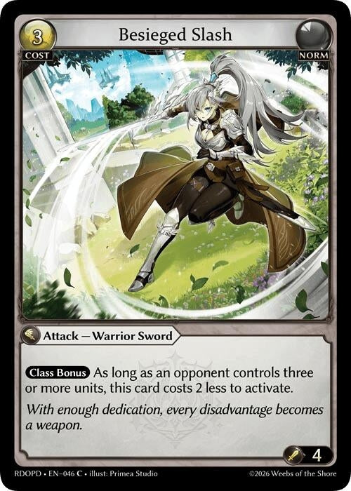 Image for Besieged Slash (046) (Radiant Origins: Pantheon) - Grand Archive TCG