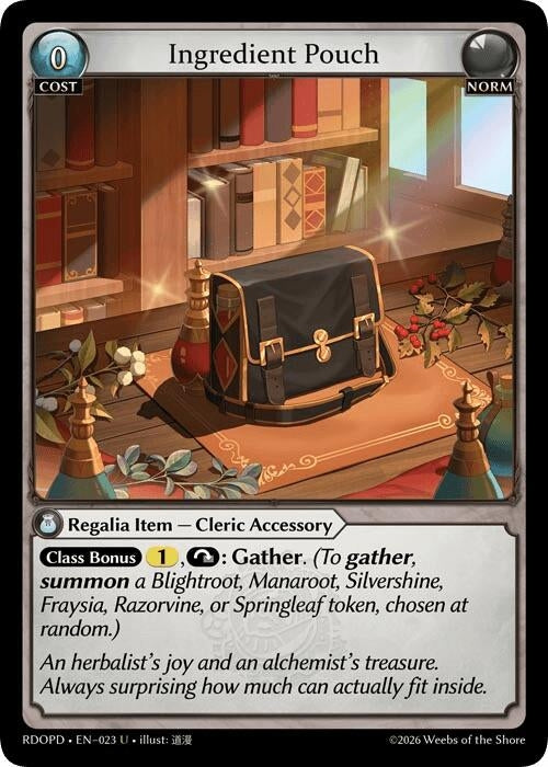Image for Ingredient Pouch (023) (Radiant Origins: Pantheon) - Grand Archive TCG
