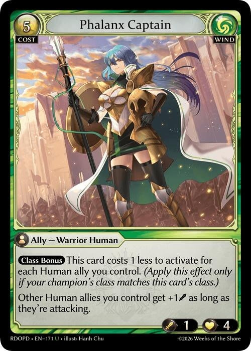 Image for Phalanx Captain (171) (Radiant Origins: Pantheon) - Grand Archive TCG