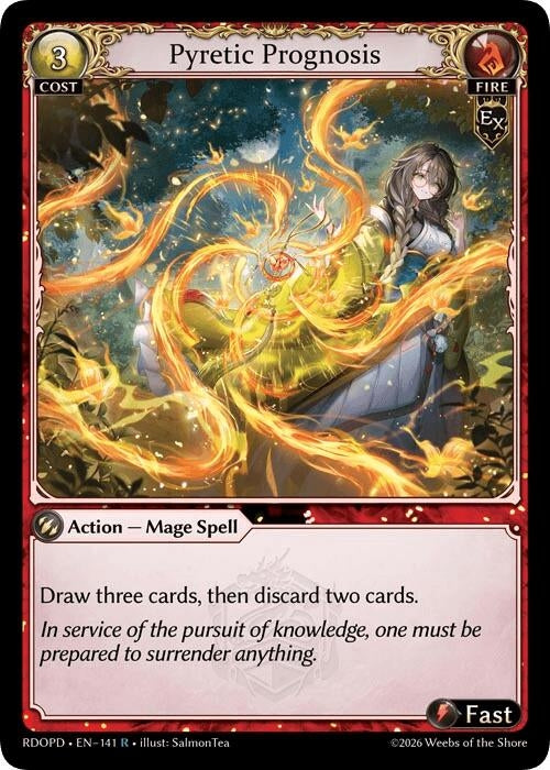 Image for Pyretic Prognosis (141) (Radiant Origins: Pantheon) - Grand Archive TCG